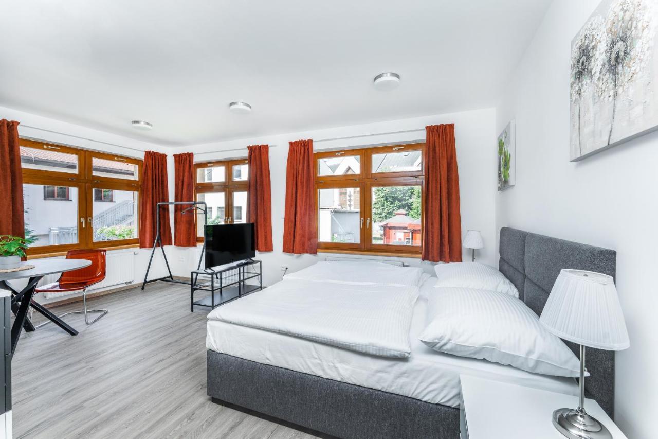 Apartman V Podebradech ปอดเยบราดิ ภายนอก รูปภาพ