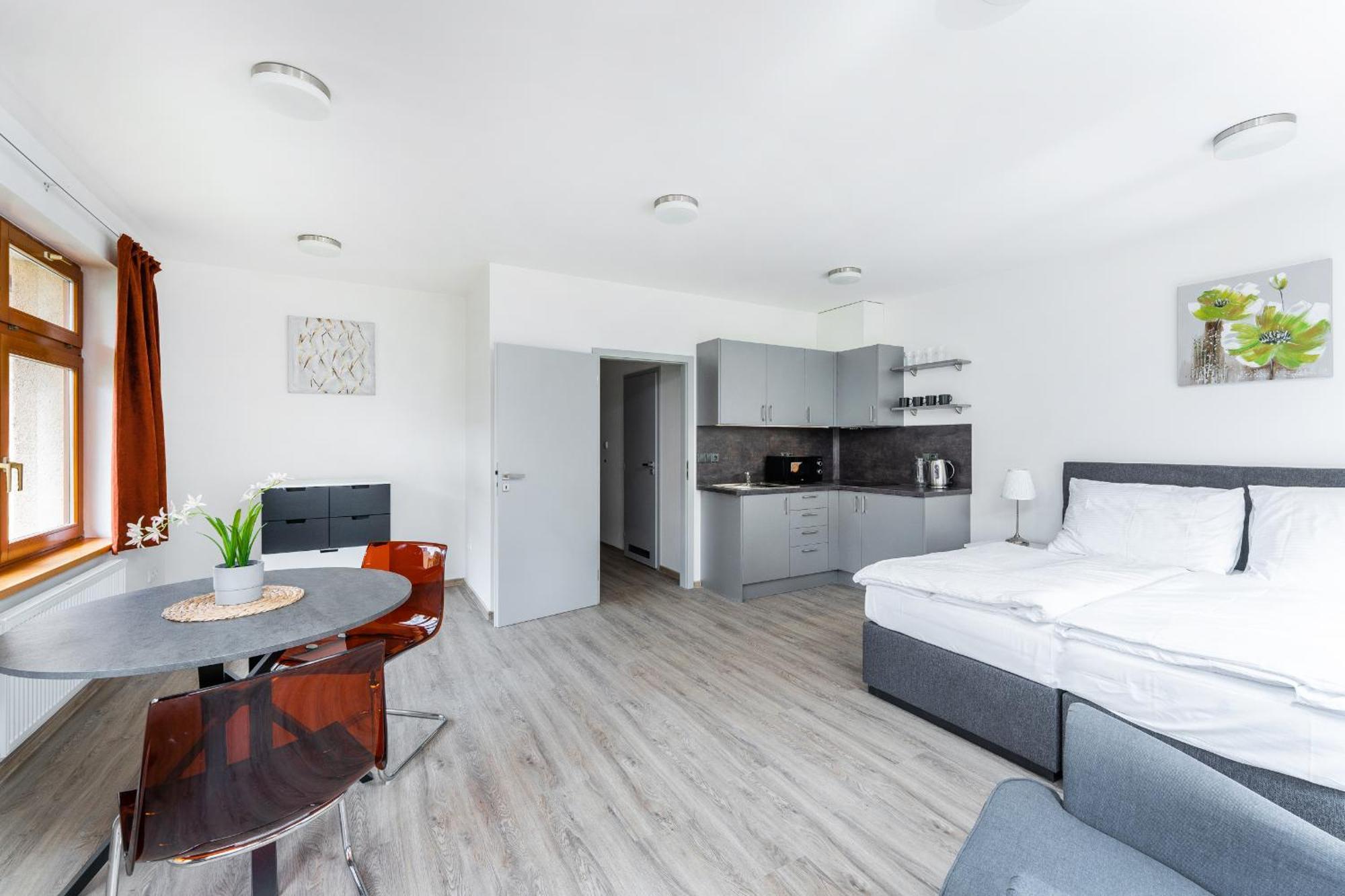 Apartman V Podebradech ปอดเยบราดิ ภายนอก รูปภาพ